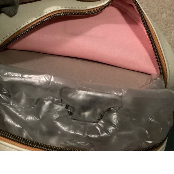 LOUNGEFLY DISNEY STITCH & ANGEL FLOWERS MINI BACKPACK NWT Pink 11" x 8" x 5" - Picture 6 of 6